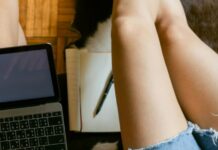 Tech Adventures: Stories of Innovation and Technology crop women using gadgets on floor at home