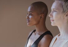 Difference Between Mindfulness and Wellness diverse ladies in bodysuits meditating while sitting in studio