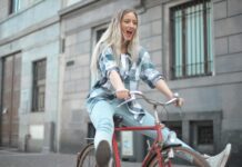 What are 5 Ways to Be Happy? photo of woman riding bicycle